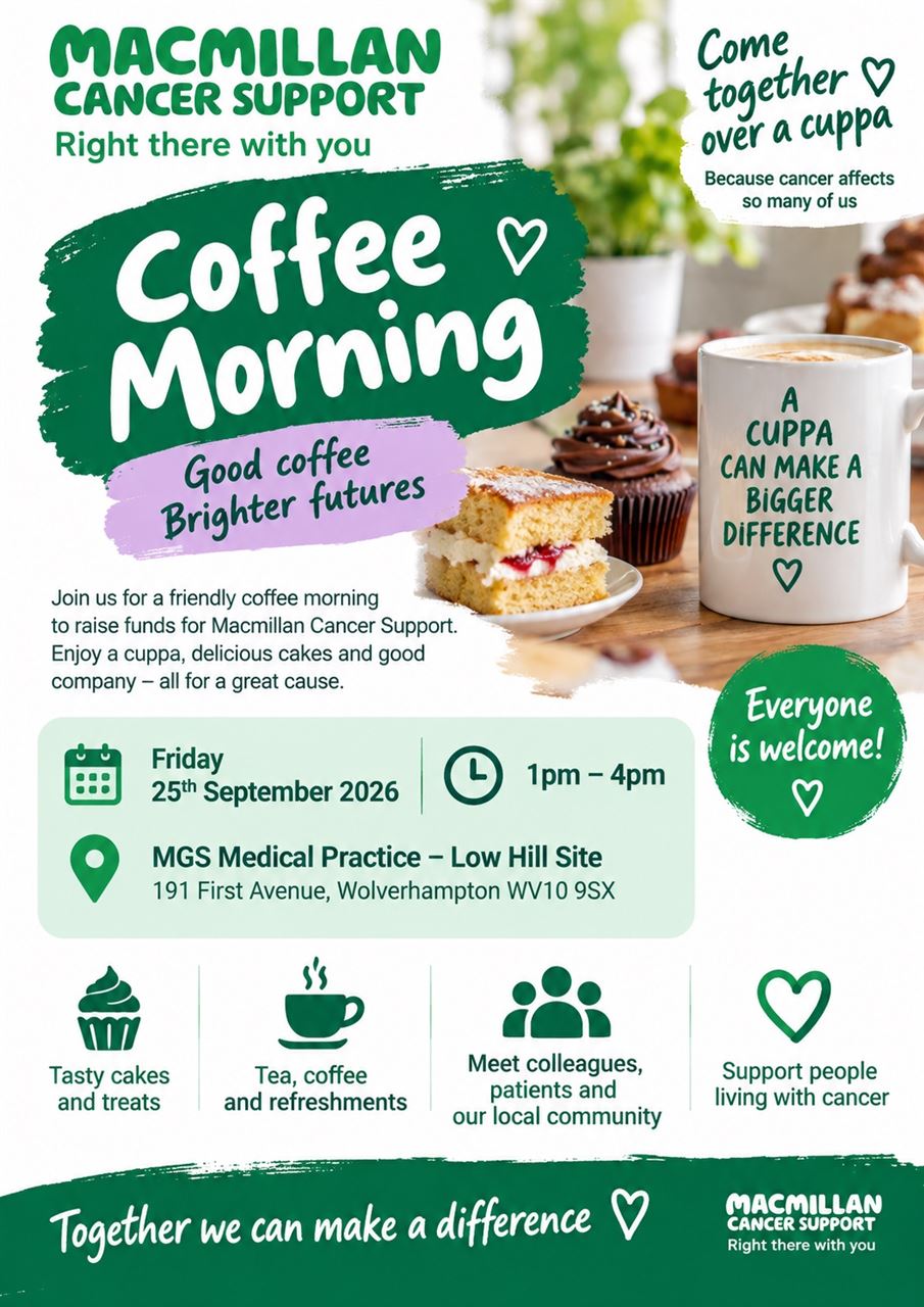Coffee Morning - Macmillan Cancer Support